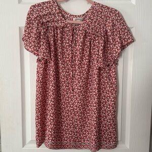 Max Studio Light Red Floral